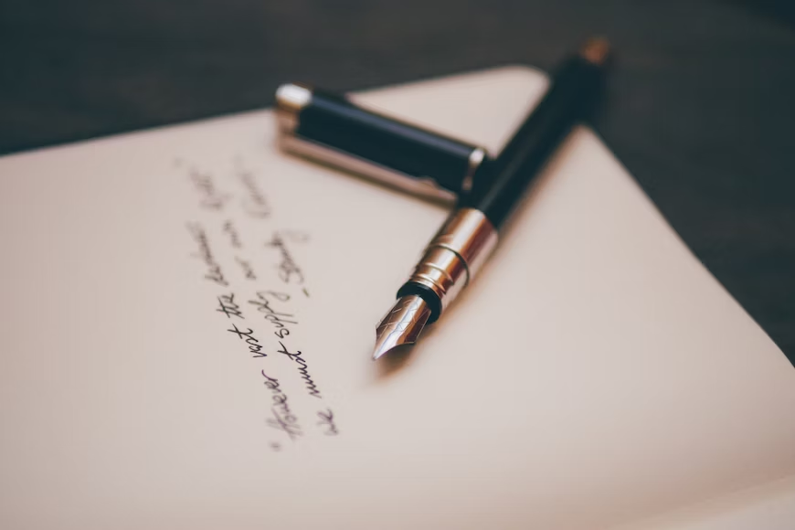 pen and letterhead