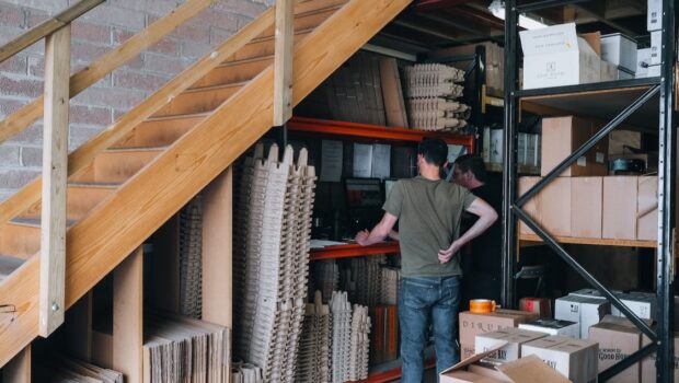 Men in custom boxes Store