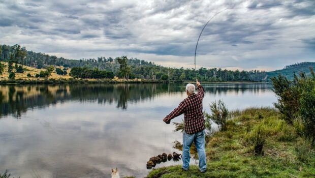 Woman Doing Fishing