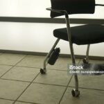 Office chair with canteen attached,